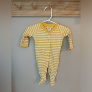 Hanna Andersson 100% Organic Pima Cotton Striped Snap-up Footed Sleeper